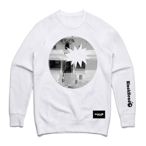 sweatshirt white - photo in bomb - blackhead-clothing